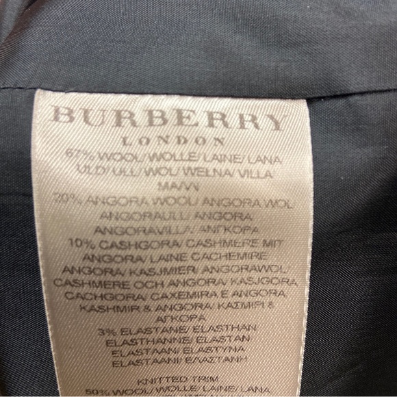 BURBERRY WOMEN DRESS CLASSY AND ELEGANT SIZE 12 Wool Angora Cashmere material - Picture 11 of 11